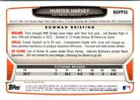 2013 Bowman Draft Picks & Prospects Chrome Hunter Harvey #BDPP33