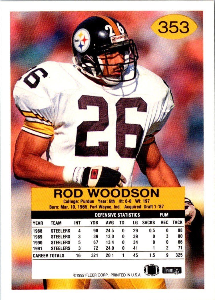 1992 Fleer Rod Woodson