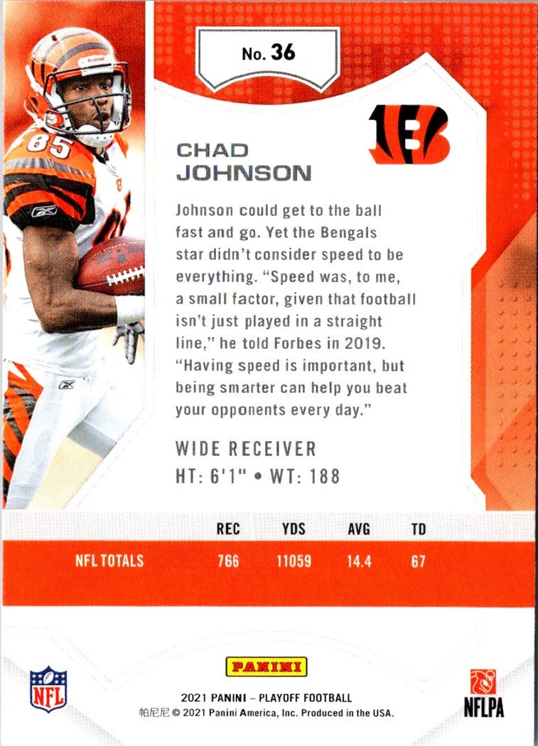 2021 Panini Playoff Red Zone Chad Johnson