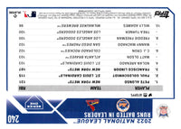 2023 Topps Chrome Sapphire Paul Goldschmidt/Pete Alonso/Francisco Lindor #240