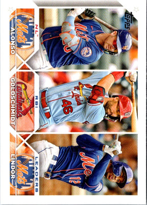 2023 Topps Chrome Sapphire Paul Goldschmidt/Pete Alonso/Francisco Lindor #240