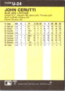1986 Fleer Update John Cerutti