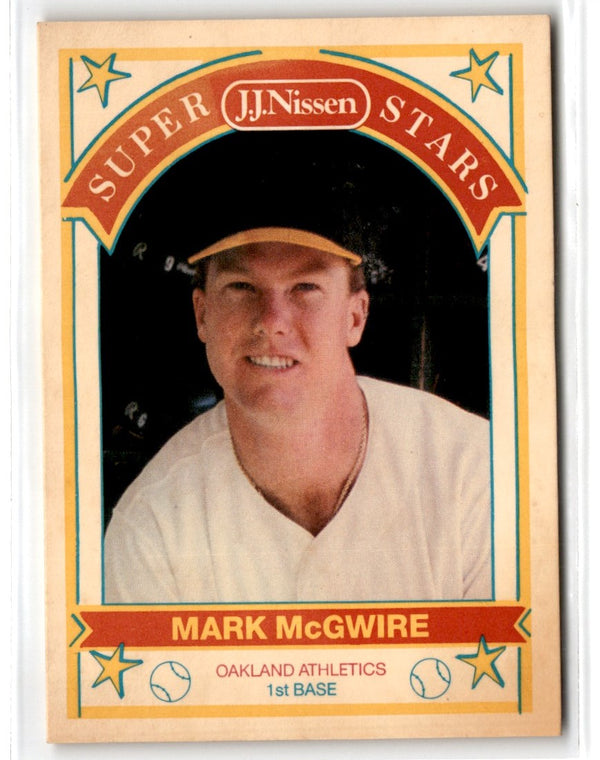 1989 J.J. Nissen Super Stars Mark McGwire #14
