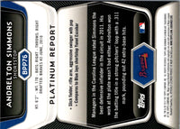 2012 Bowman Platinum Prospects Andrelton Simmons #BPP76