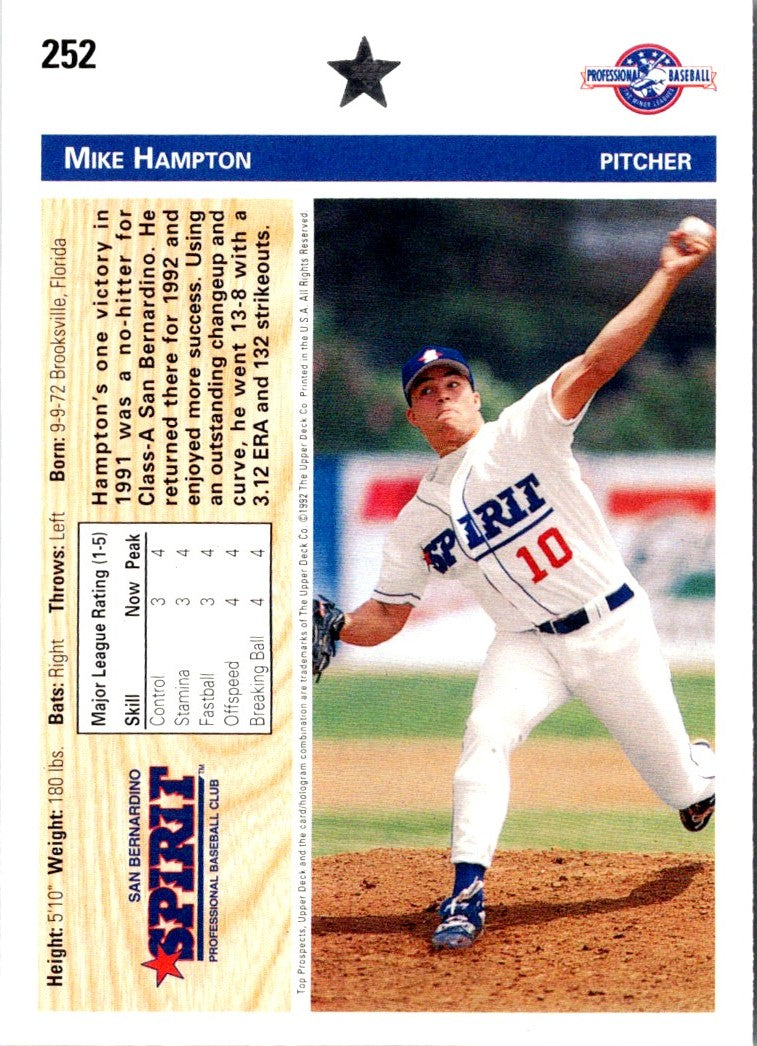 1992 Upper Deck Minors Mike Hampton