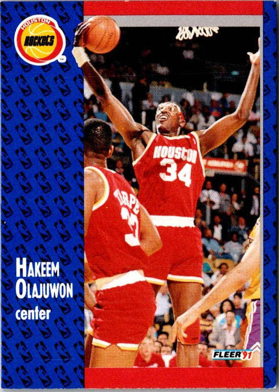 1991 Fleer Hakeem Olajuwon #77
