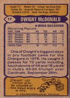1979 Topps Dwight McDonald #17 Rookie