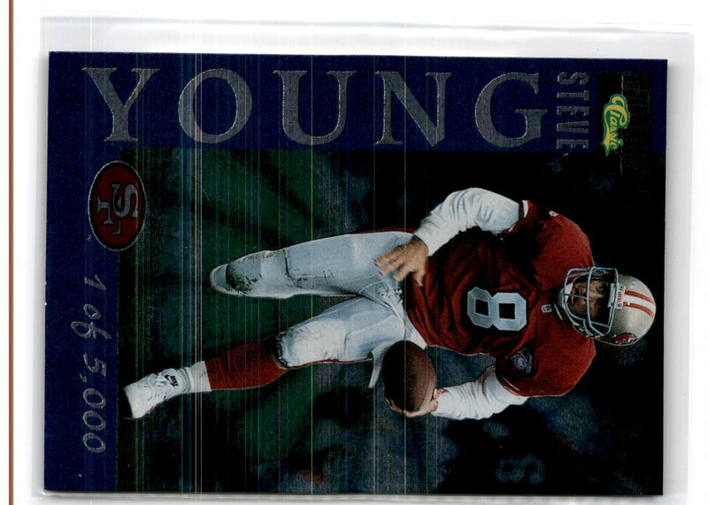 1995 Classic Images Limited Live Focused Blue Steve Young/Jerry Rice