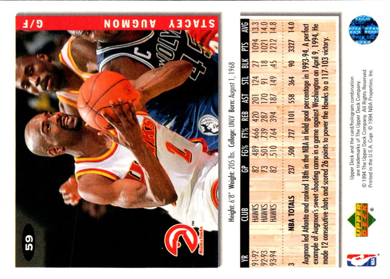 1994 Collector's Choice Stacey Augmon