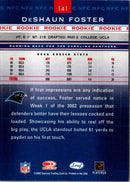 2002 Leaf Rookies & Stars DeShaun Foster