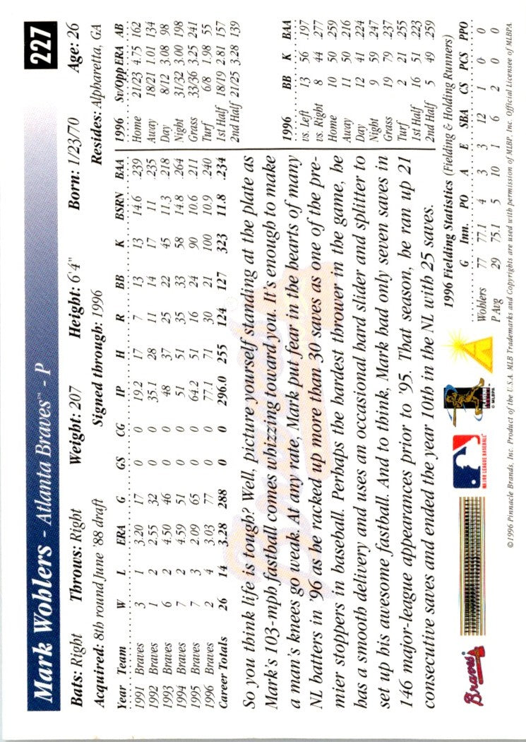 1996 Score Titanic Taters Mark McGwire