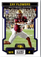 2023 Score Zay Flowers #351 Rookie