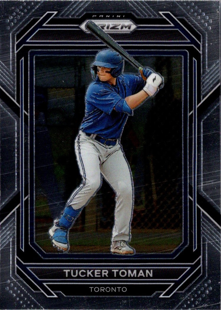 2023 Panini Prizm Blue Ice Tucker Toman