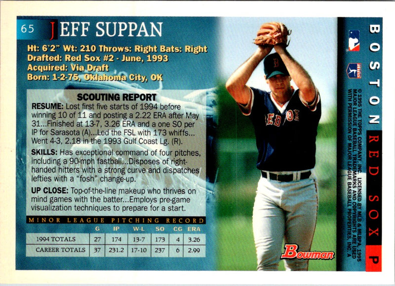 1995 Bowman Jeff Suppan