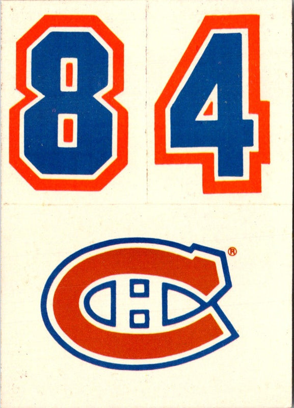 1985 Topps Sticker Inserts Montreal Canadiens #23