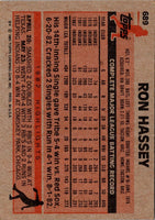 1983 Topps Ron Hassey #689
