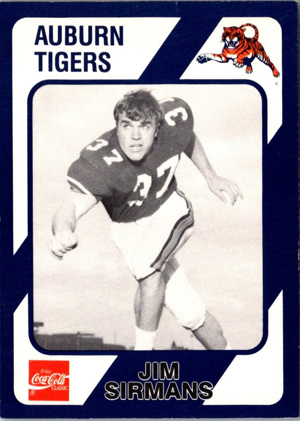 1989 Collegiate Collection Auburn Coke 580 Jim Sirmans #267