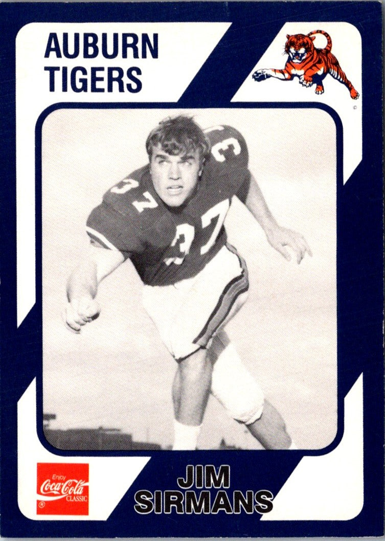 1989 Collegiate Collection Auburn Coke 580 Jim Sirmans