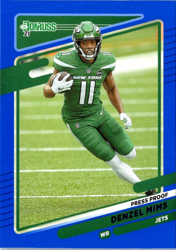 2021 Donruss Press Proof Blue Denzel Mims #39