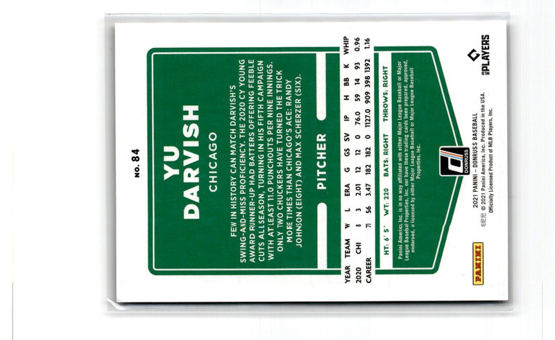 2021 Donruss Red Yu Darvish
