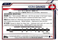 2021 Bowman Chrome Prospects Keoni Cavaco #BCP-73