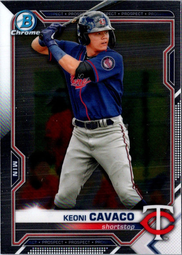 2021 Bowman Chrome Prospects Keoni Cavaco #BCP-73