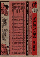 1981 Topps Willie Aikens #524
