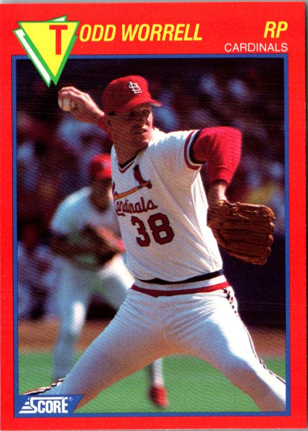 1989 Score Baseball's 100 Hottest Players Todd Worrell #94