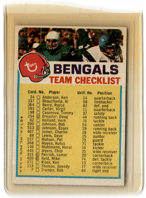 1976 Topps Cincinnati Bengals #4