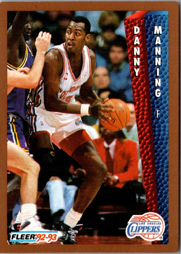 1992 Fleer Danny Manning #101