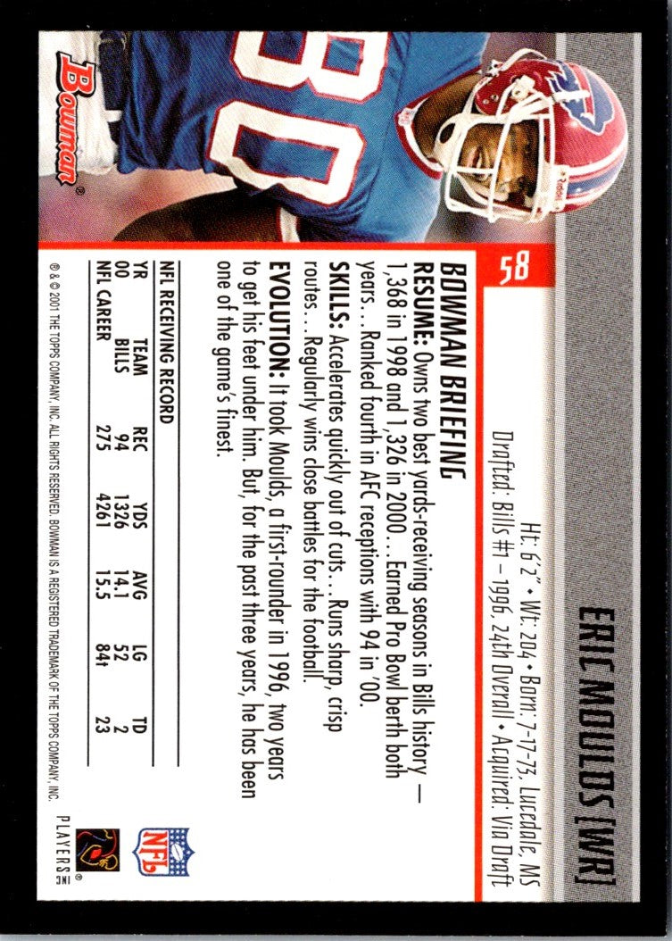 2001 Bowman Eric Moulds