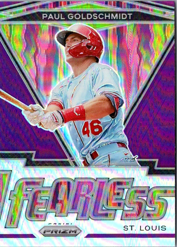 2021 Panini Prizm Fearless Purple Paul Goldschmidt #FR-13