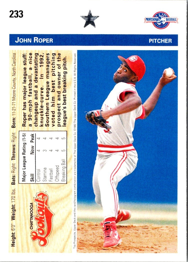 1992 Upper Deck Minors John Roper