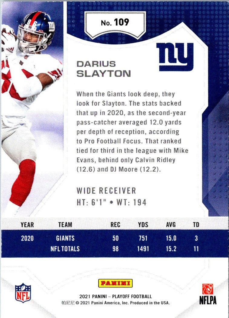 2021 Panini Playoff Darius Slayton