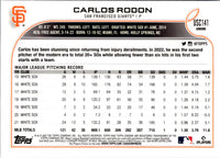 2022 Topps Chrome Update Carlos Rodon #USC141