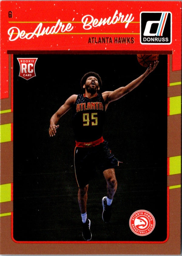 2016 Donruss DeAndre' Bembry #168 Rookie