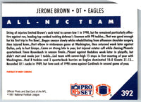 1991 Pro Set Jerome Brown #392