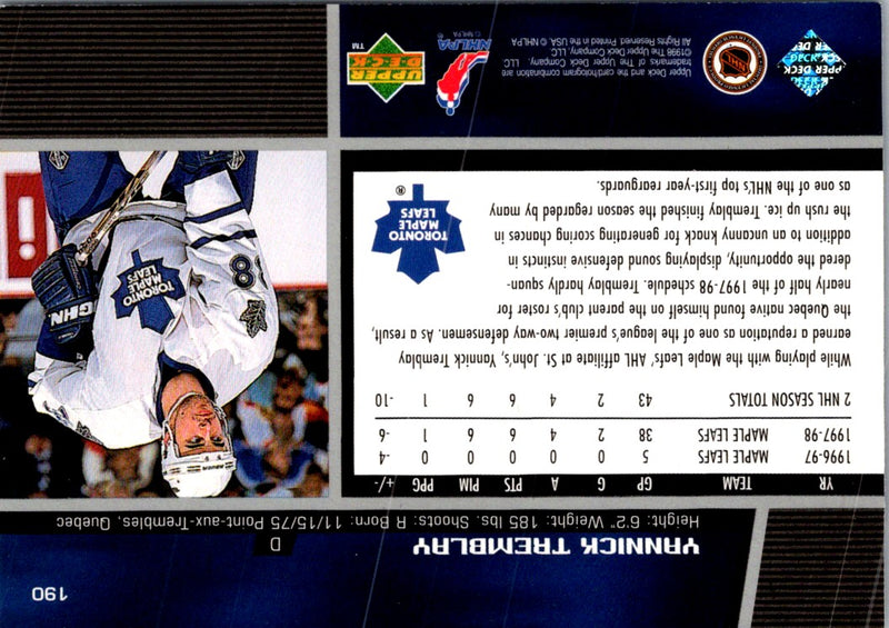 1998 Upper Deck Yannick Tremblay