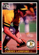 1985 Donruss Carney Lansford