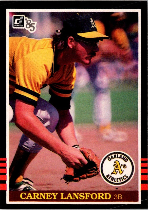 1985 Donruss Carney Lansford #345