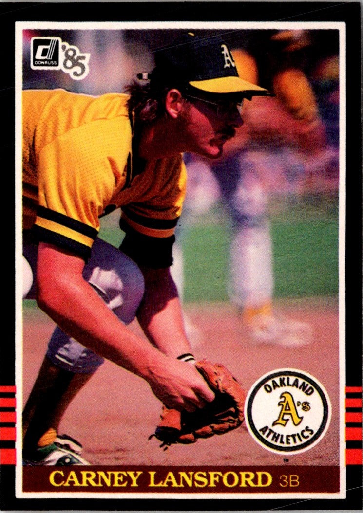 1985 Donruss Carney Lansford