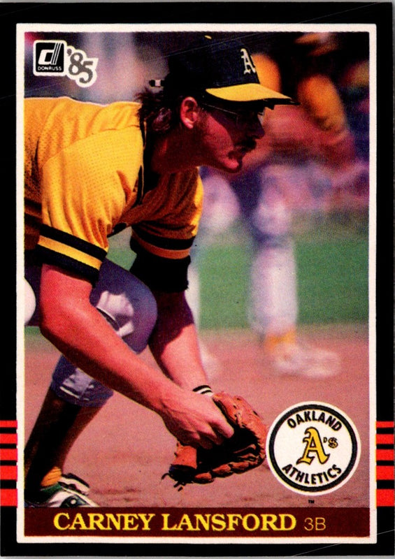 1985 Donruss Carney Lansford #345