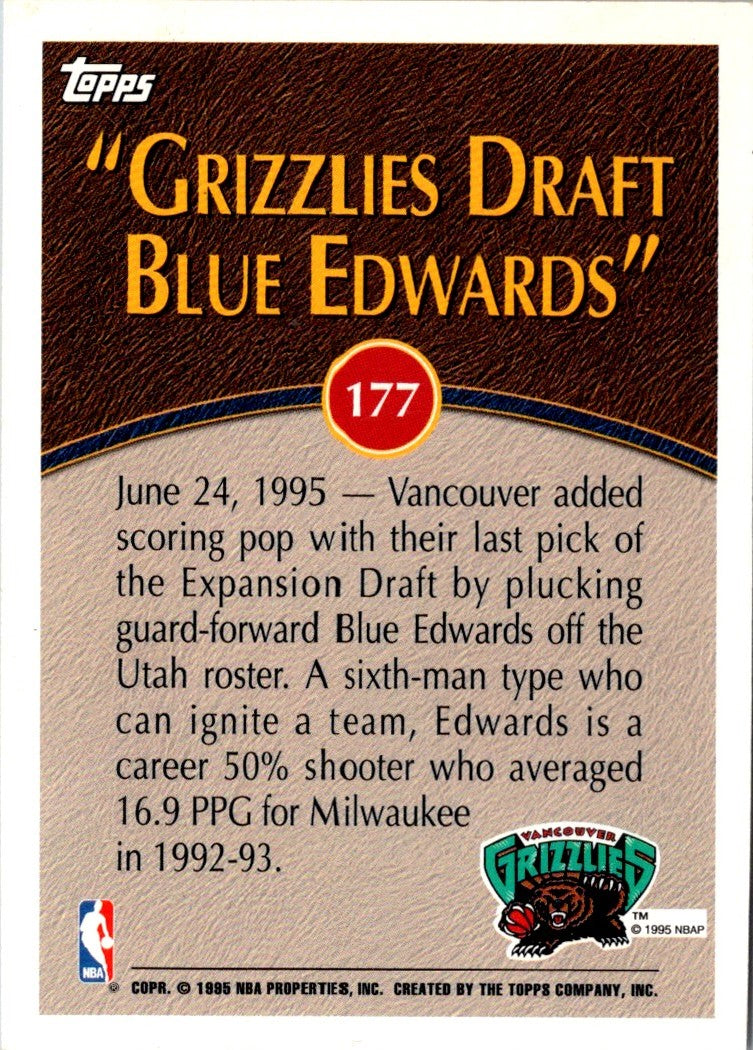 1995 Topps Blue Edwards