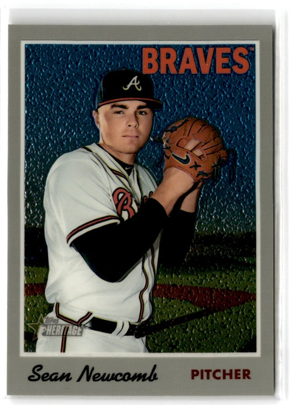 2019 Topps Heritage Chrome Sean Newcomb #THC-17 /999