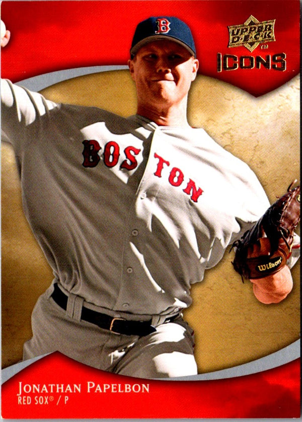 2009 Upper Deck Icons Retail Red Jonathan Papelbon #62