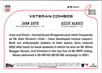 2022 Topps Update Rivalry Love (Juan Soto/Ozzie Albies) #US310
