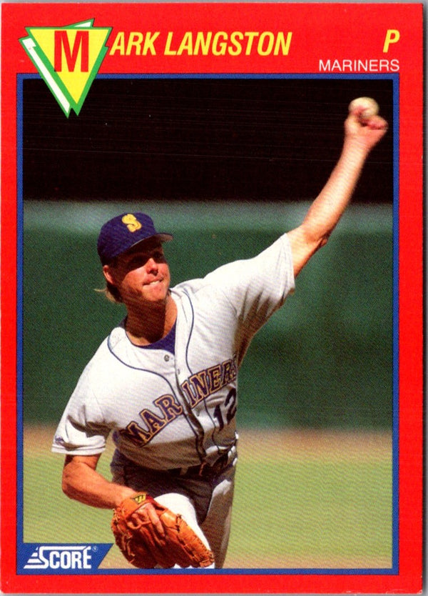 1989 Score Baseball's 100 Hottest Players Mark Langston #67
