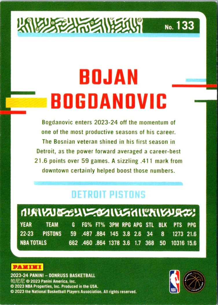 2023 Donruss Bojan Bogdanovic