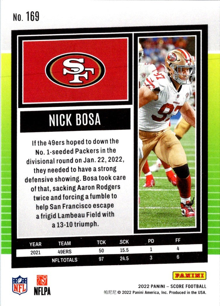 2022 Score Nick Bosa