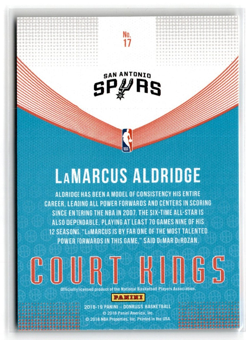 2018 Donruss Court Kings LaMarcus Aldridge